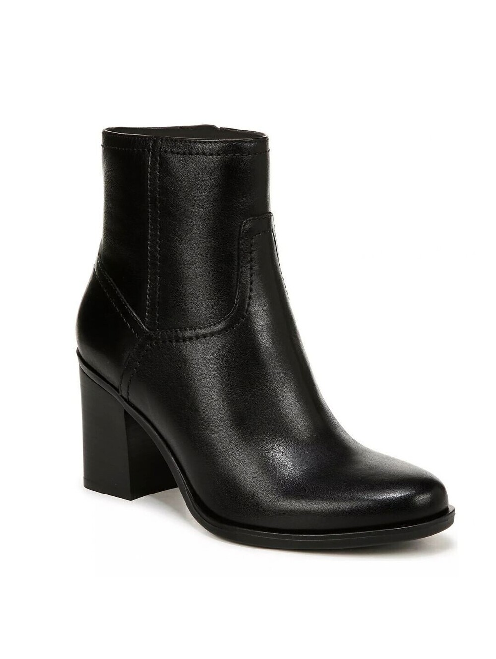 195$ Naturalizer Kalina Leather Ankle Bootie Women's Size 7.5 US Black
